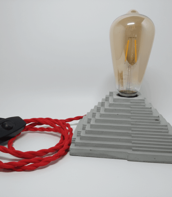 AZTECA | Lámpara en concreto artesanal