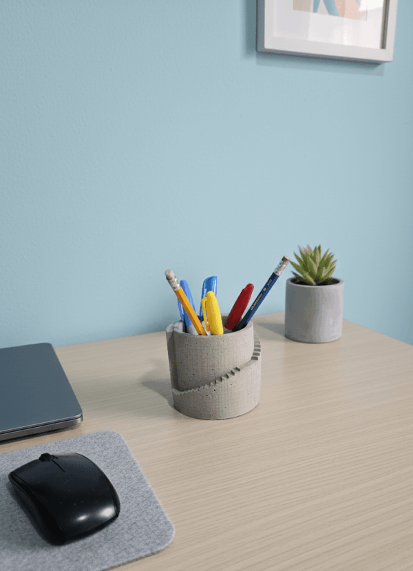 SILO | portalápices en concreto artesanal